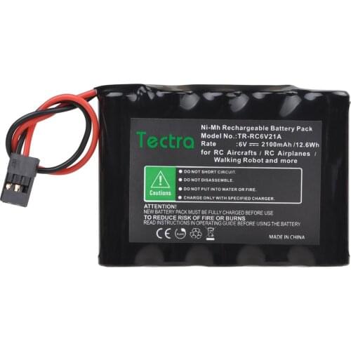 Tectra 2100mAh Ni-MH Replacement Battery for RC Aircrafts RC Airplanes Walking Robot and More