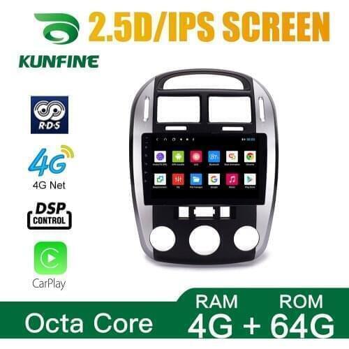 Android 10.0 1024*600 Octa Core Car DVD GPS Navigation Player Deckless Car Stereo for Kia Cerato 2007-2016 Headunit Radio