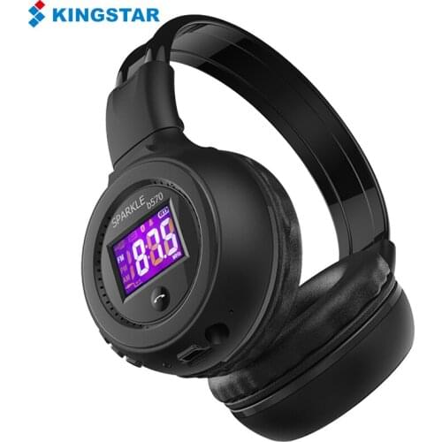 KINGSTAR Bluetooth Headphone Wireless Headsets HiFi Stereo Foldable Headphones with Microphone Support Micro SD Card AUX
