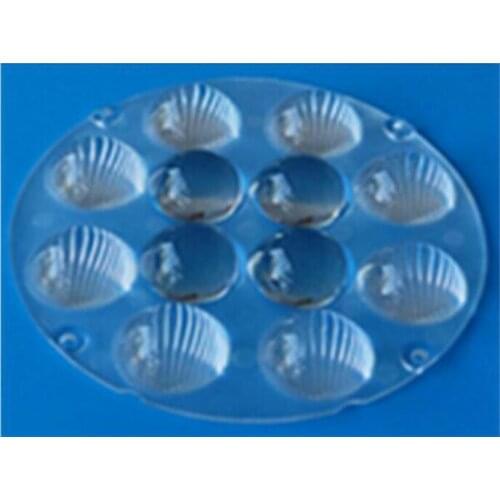 BGDU-142 High quality Led Optical Lens, Headlight lens, Size: 142X16.2mm, 25-60 Degree, Stripe Surface, PMMA materials