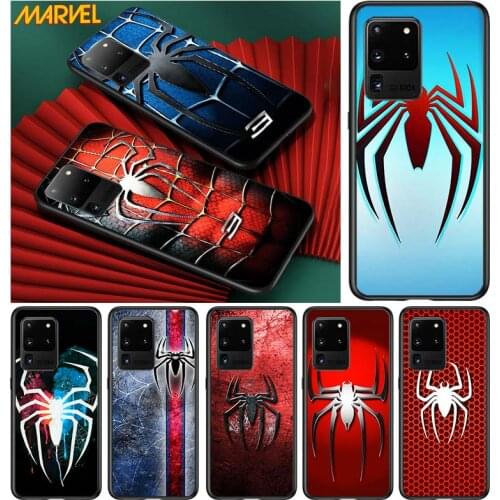Spider Marvel Cool for Samsung S20 FE Ultra Plus A91 A81 A71 A51 A41 A31 A21 A11 A72 A52 A42 A22 Soft Black Phone Case