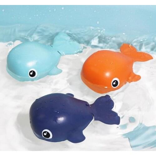 Wonderlife Baby bath bathroom small toys cartoon small animal image mechanical transmission without battery is safer