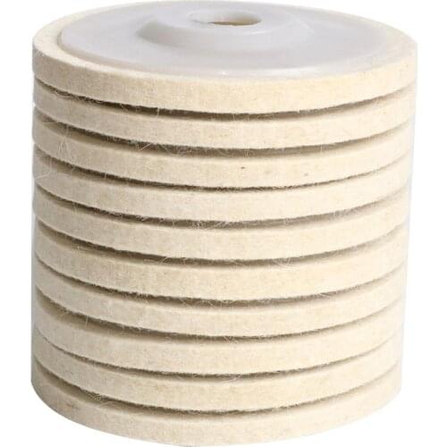 2pc/5Pc/10pc 4.5''x 7/8" inch Wool Felt Polishing Wheel Flap disc Buffing Pad for 115mm Angle Grinder for Metal Polishing