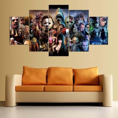 Home Decor Spray Paint Canvas Painting Canvas Painting Dark Horror Series Wall Pictures For Living Room Grinch Oil Painting