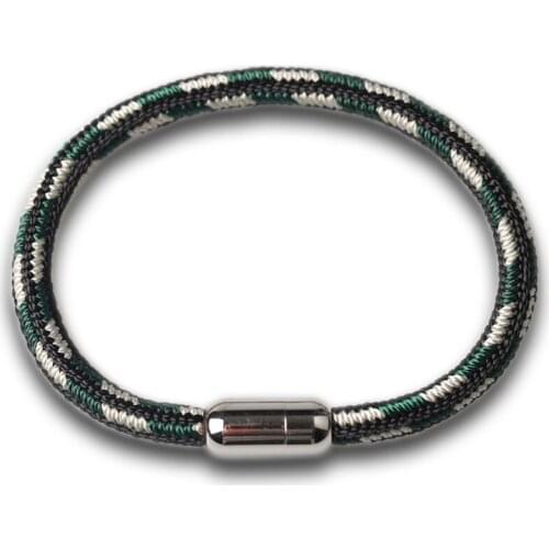 Mama handmade weave bracelet bangle jewelry gift for him with stainless steel clasp