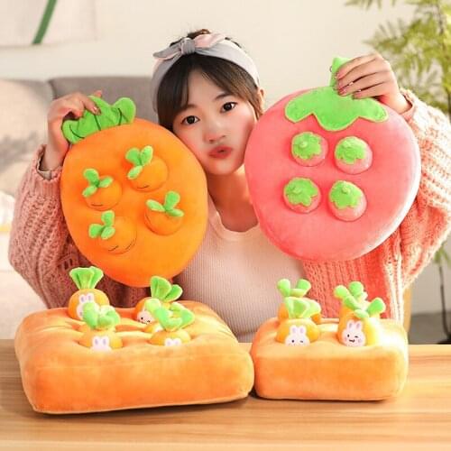 Simulation Vegetable Field Plush Childrens Toys Fruit Paradise Early Childhood Education Interactive Vegetable Field Dolls