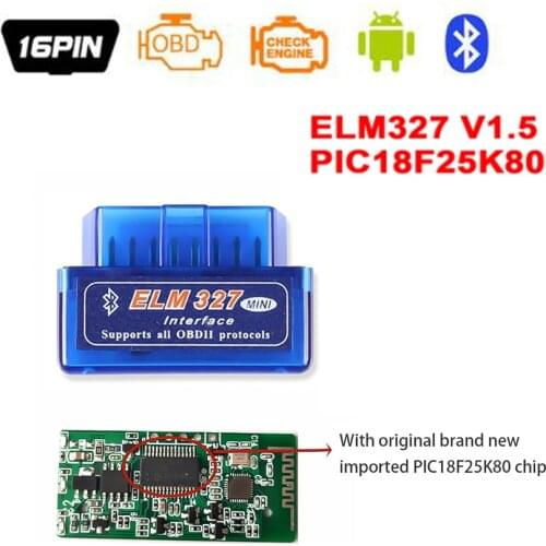 Kebidumei 2021 Bluetooth V1.5/V2.1 Mini Elm327 327 obd2 scanner OBD car diagnostic tool code reader For Android Windows Symbian