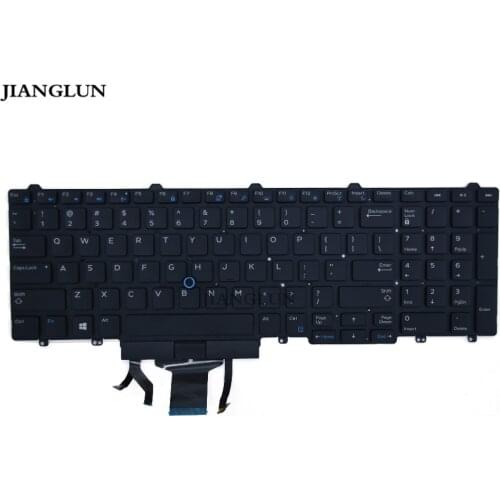 JIANGLUN For Dell Latitude E5550 Precision 7710 Stick Pointer Laptop Keyboard NIA01 383D7 with backlight