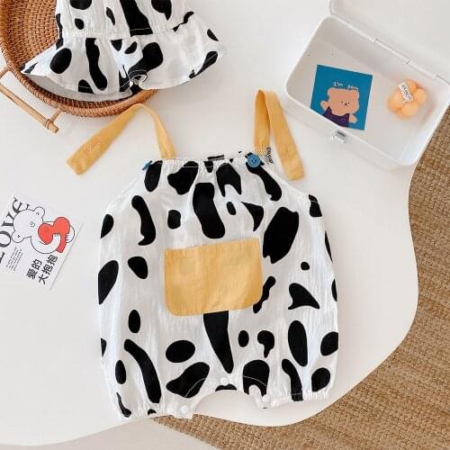 Newborn Romper Cotton Strap Style Unisex Baby Boy Girl Jumpsuit Cute Infant Summer Clothing