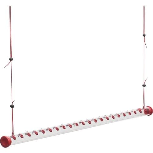 Hummingbird Feeder with Hole Garden Birds Feeding Pipe Red Transparent Tube