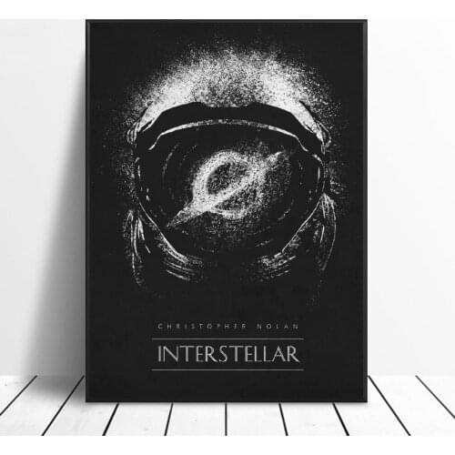 Interstellar Black & White Classic Movie Posters Silk WALL Art Decor Painting No Frame