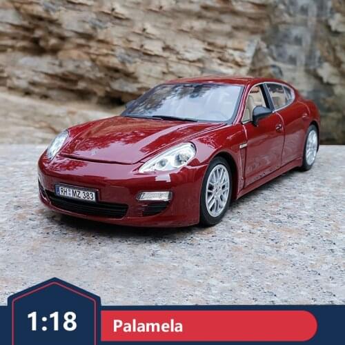 Meizhi 1:18 Porsche Palamela six-door metal car model simulation original alloy car model decoration