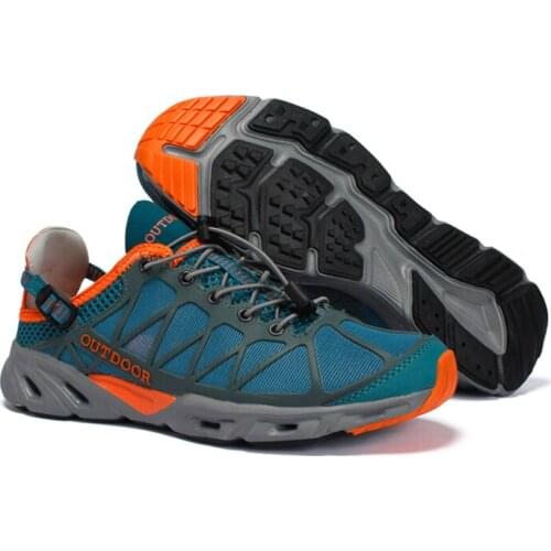 Men Hiking Shoes 2021 Outdoor Women Trekking Sport Shoes Non Slip Barefoot Upstream Shoes Couple Climbing Sneakers Quick Drying