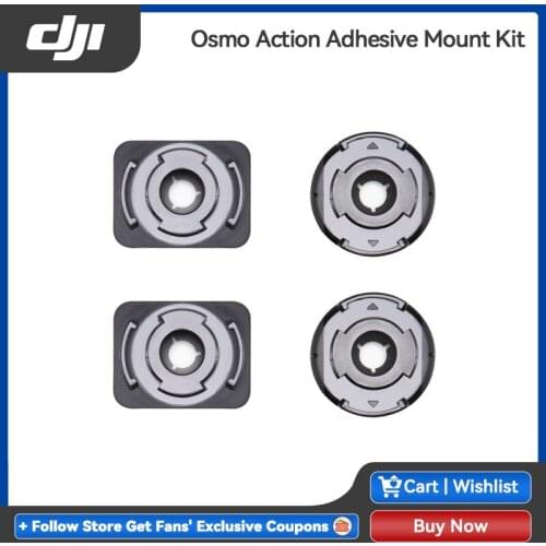 DJI Osmo Action Adhesive Mount Kit Attach Osmo Action to flat or curved surfaces for expanded shooting options Original