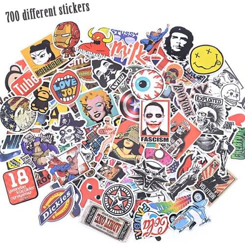 Cartoon anime stickers pack set on the laptop scrapbooking books for personal diary sticky notes notebook childrens kids girls