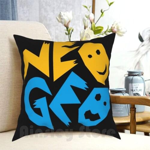 Neo Geo Logo Pillow Case Printed Home Soft Throw Pillow Player Games Retro Retrogamer Retrogaming Gaming Videogames