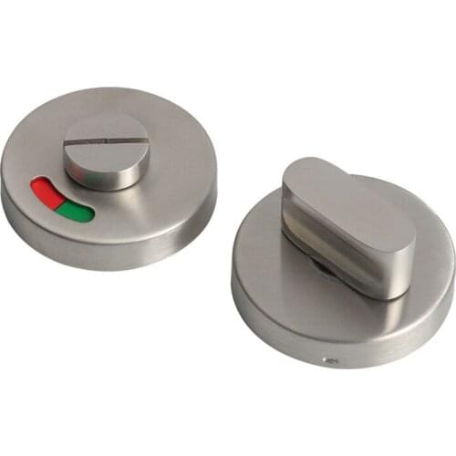 Stainless Steel Door Lock WC toilet door handle Lock Bathroom Pull Knob Metal toilet door locks Thumb Turn Knob