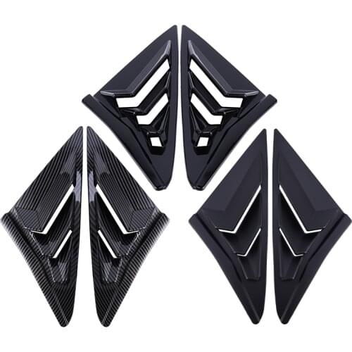 NewCar Side Vent Window Louver Shutter Covers Trim for Honda Civic Hatchback 2019-2020