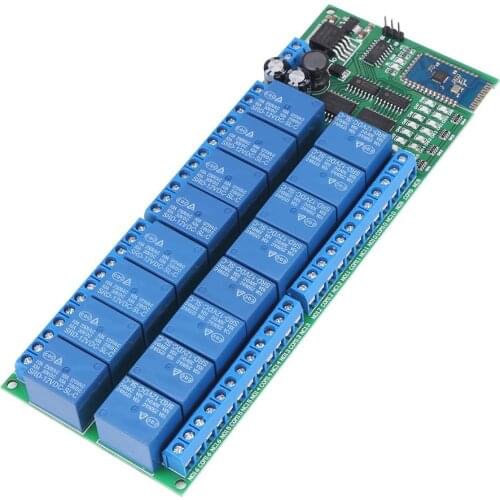 Bluetooth Relay DC 12V 16 Channel Relay Bluetooth Relay Board Wireless Relay Module for Android Phone