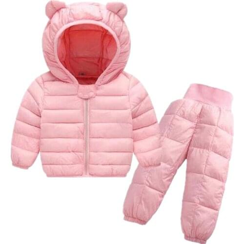 Cute Baby Girls Jacket Kids Boys Multicolor with Ear Hoodie Winter Girl Clothes Infant Childrens Clothing for Boys Coat1/2/3Pcs