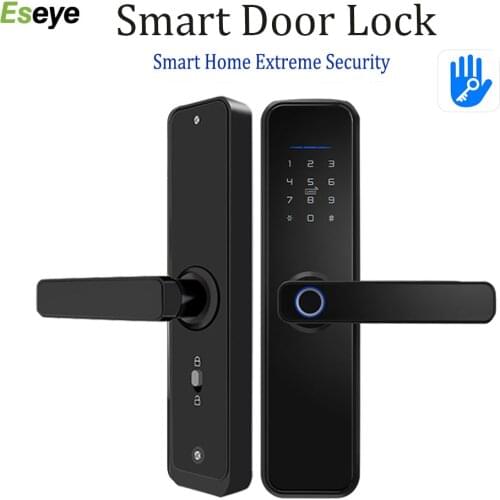 Eseye TTLOCK Fingerprint Lock Smart Lock Door Wifi Bluetooth Password Remote Unlock IC Cards Waterproof Electronic Digital Lock
