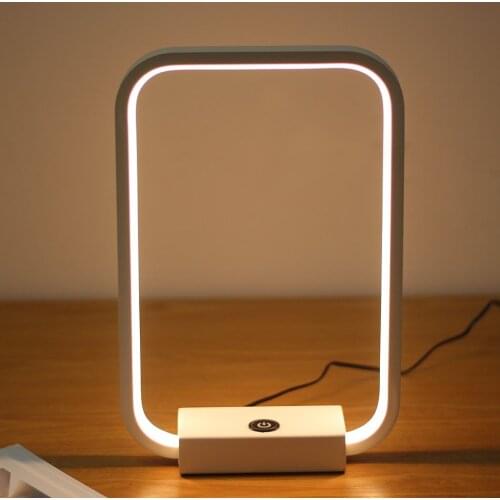 Lamplo Desk Lamp Black Modern Touch Dimmable Bedside LED Lamp12W Study Reading Table Lamp Night Lights настольная лампа