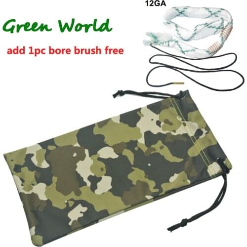 Green World 2pcs/lot Gun Bag Magazine Pouch,Camo Glasses Bag, Glasses Clean Towel