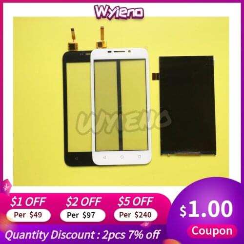 Wyieno White/Black Sensor For Huawei Ascend Y5 Y5C Y541 Y541-U02 Monitor LCD Display + Digitizer Touch Screen Replacement