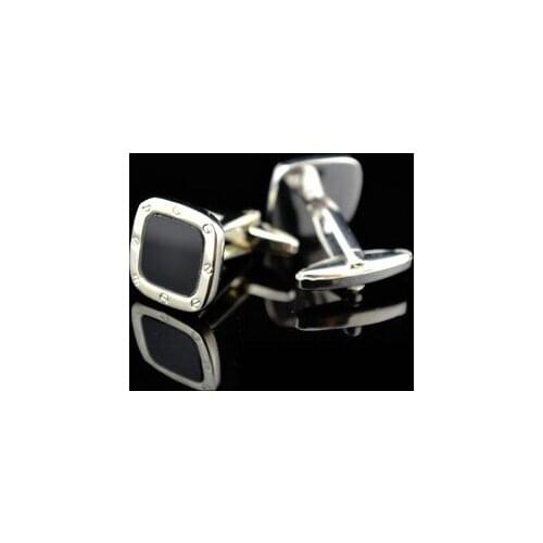 Free shipping Classical Cufflinks black color business design hotsale copper material cufflinks whoelsale&retail