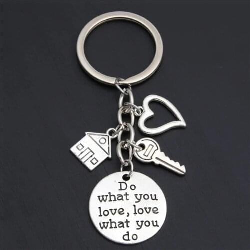 1pc Acceoosry Realtor Keychain Real Housewarming Gift Sold House Keyring With Key Home Owner Jewelry