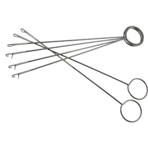 Rope Threader 1pcs Sewing Tool DIY Handmade Accessories Silver Short/long Section Turning Coil Stainless Steel