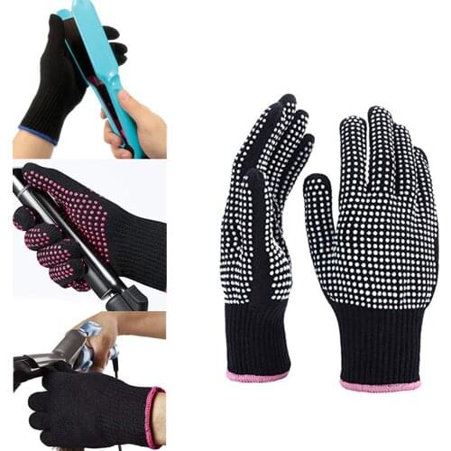 1pc Single Finger Glove Heat Resistant Hair Straightener Perm Curling Hairdressing Thermal Styling Gloves Hair Care Styling Tool