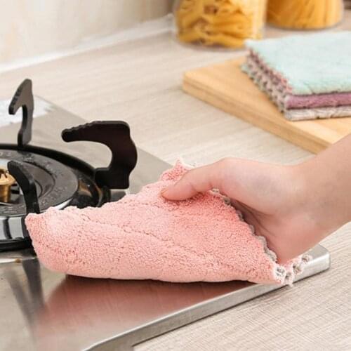 1 Pc 26*15cm Absorbent Cleaning Cloths Microfiber Rag Towel Clean Scouring Pad Home Kitchen Washing Clean Cloth Cleaning Tools
