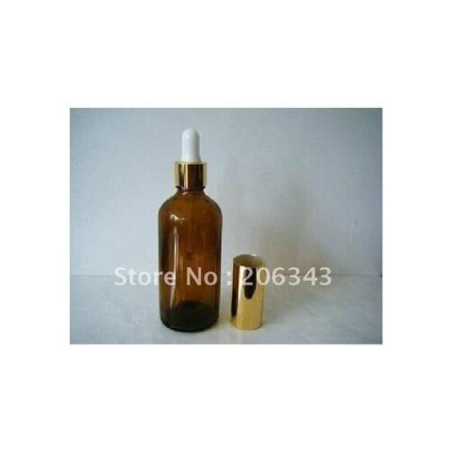 100ml brown/green/blue essential oil bottle with plastic cap+glass dropper,glass bottle