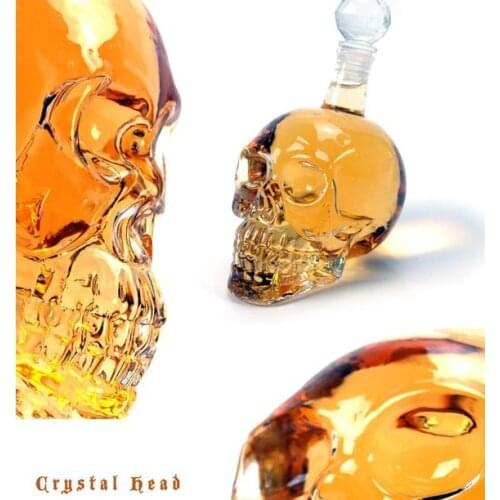 KHGDNOR Skull Glass Shot Whisky Wine Crystal Bottle Cups 25ml 75ml 150ml 250ml Transparent Wine Drinking Cups personality hot
