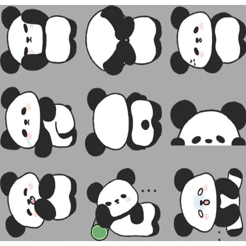 24 anime cute little panda paper sticker decoration DIY album diary scrapbook book label sticker cute stationery