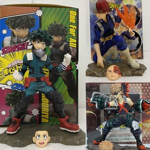 Artfx J Statue My Hero Academia Izuku Midoriya Bakugou Katsuki Shoto Todoroki Action figure Toy Gift For Kids