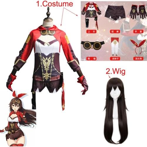Genshin Impact Amber Cosplay Performance Costume Halloween Womens Funny Costume Including Glasses Headwear Gloves Socks