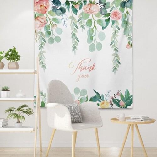 Tapestry Background Cloth Ins Small Fresh Flowers Nordic Bedroom Stall Bedside Wall Decor Hanging Decoration Murale Chambre
