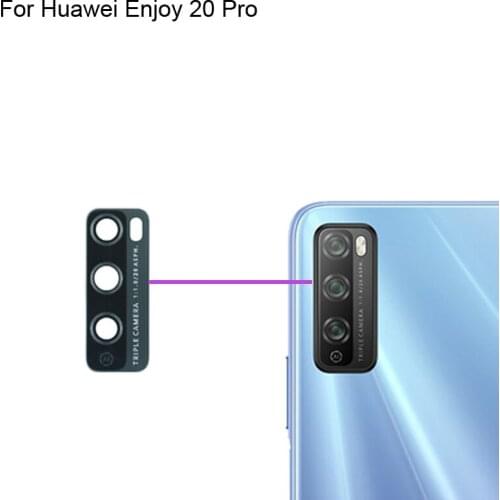2PCS High quality For Huawei Enjoy 20 Pro Back Rear Camera Glass Lens test good For Huawei Enjoy20 Pro Replacement Parts 20Pro