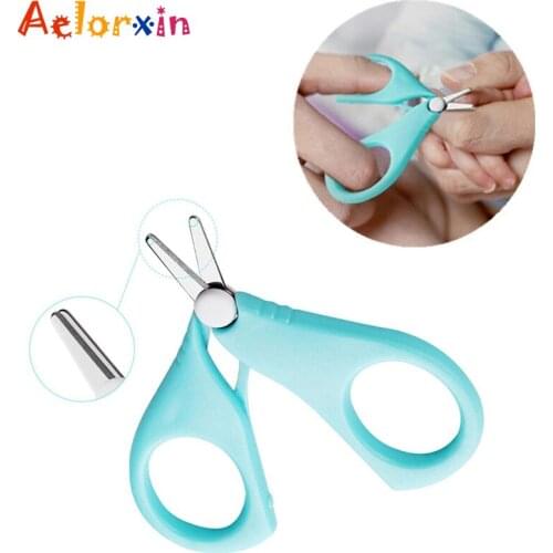 2Pcs/Lot Newborn Baby Safety Nail Clippers Scissors Cutter Convenient Daily Shell Shear Manicure Tool Baby Nail Scissors Tool