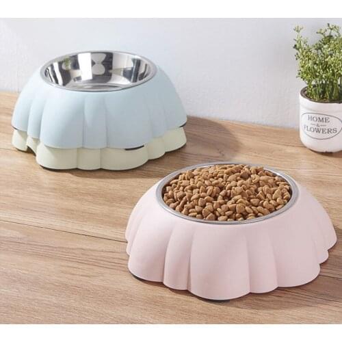 Stainless Steel Pet Dog Bowl Plastic Feeding Feeder Water Bowl for Puppy Small Dogs Feeding Feeders Cat Food Bowls Supplies