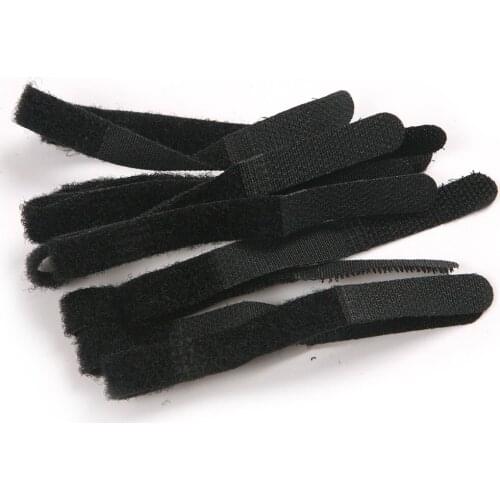 100pcs Reusable Nylon Wire Cable Straps High Performance Black Hook Loop Data Cable Straps Ties 1cm x 10cm