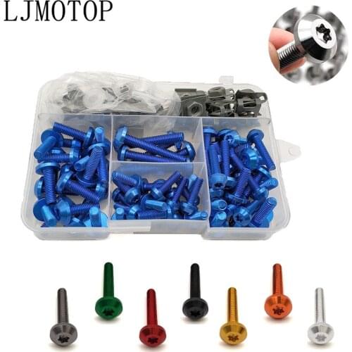 Motorcycle Fairing Bolt Nuts Kit Body Fastener Screws For Suzuki GSF600 Bandit BURGMAN 400 GSXR 1000 1100 400 VS800 VZ800 DL1000