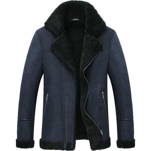 Real Fur Coat Men Sheep Shearing Winter Jackets Mens Wool Coats Korean Fashion plus size jacket Veste Homme M18D06005L YY742