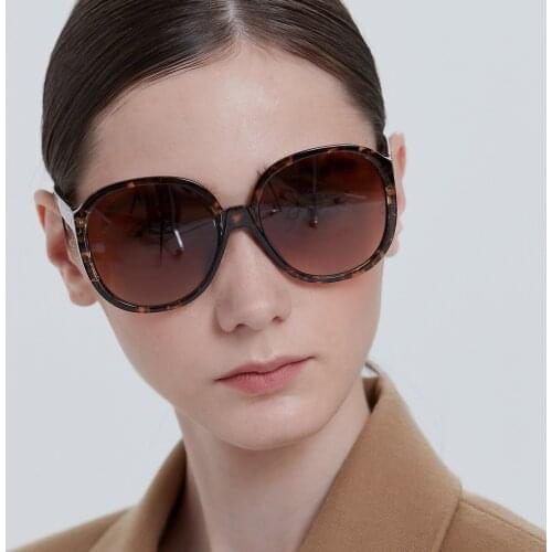 2021New Trend Oversized Womens Sunglasses Driver Luxury Brand Black Sun Glasses ​Shades For Female