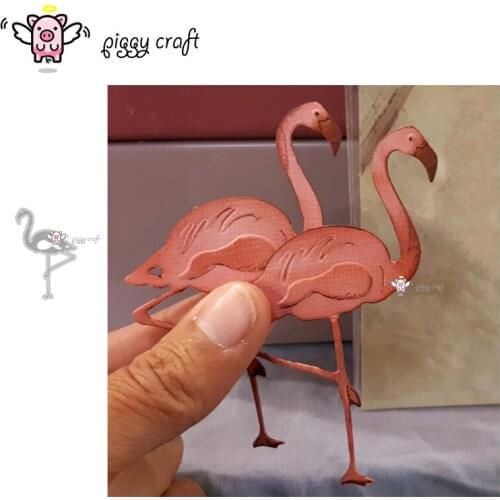 Piggy Craft metal cutting dies cut die mold Flamingo decoration Scrapbook paper craft knife mould blade punch stencils dies