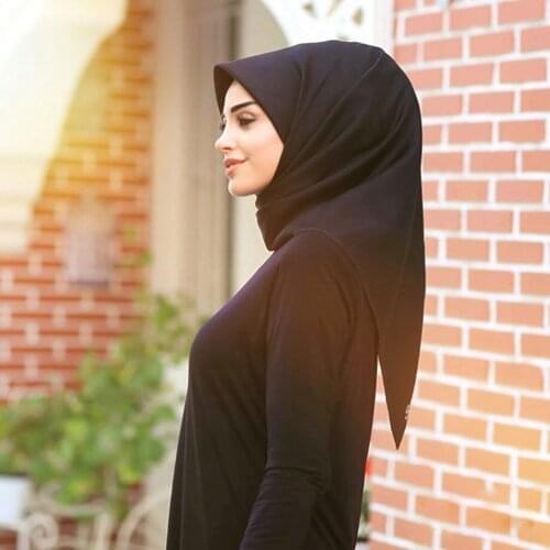 105 * 105cm thin Medina Silky Handkerchief For Women Hair Scarf Cute Plain Scarves Lady Neck Scarf, lady Islamic clothing, hijab