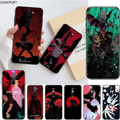 USAKPGRT Devilman Crybaby DIY phone Case cover Shell for Redmi Note 9 8 8T 8A 7 6 6A Go Pro Max Redmi 9 K20 K30 Pro