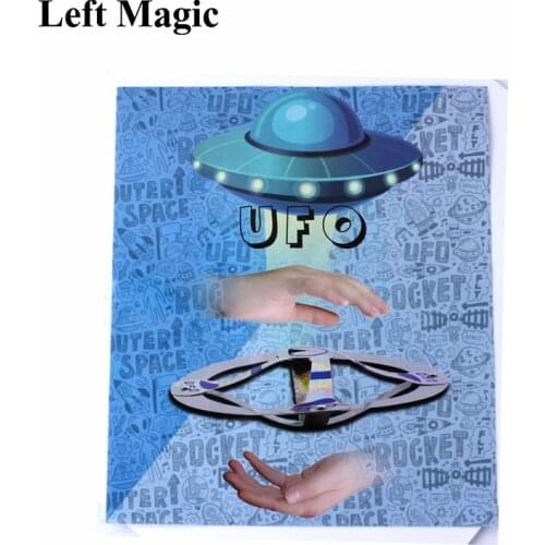 UFO Floating Fly Magic tricks Mystery Mid Air Fly Saucer Diy UFO magic Props Outdoor Kids Funny Toy Gift Close Up Stage Magic